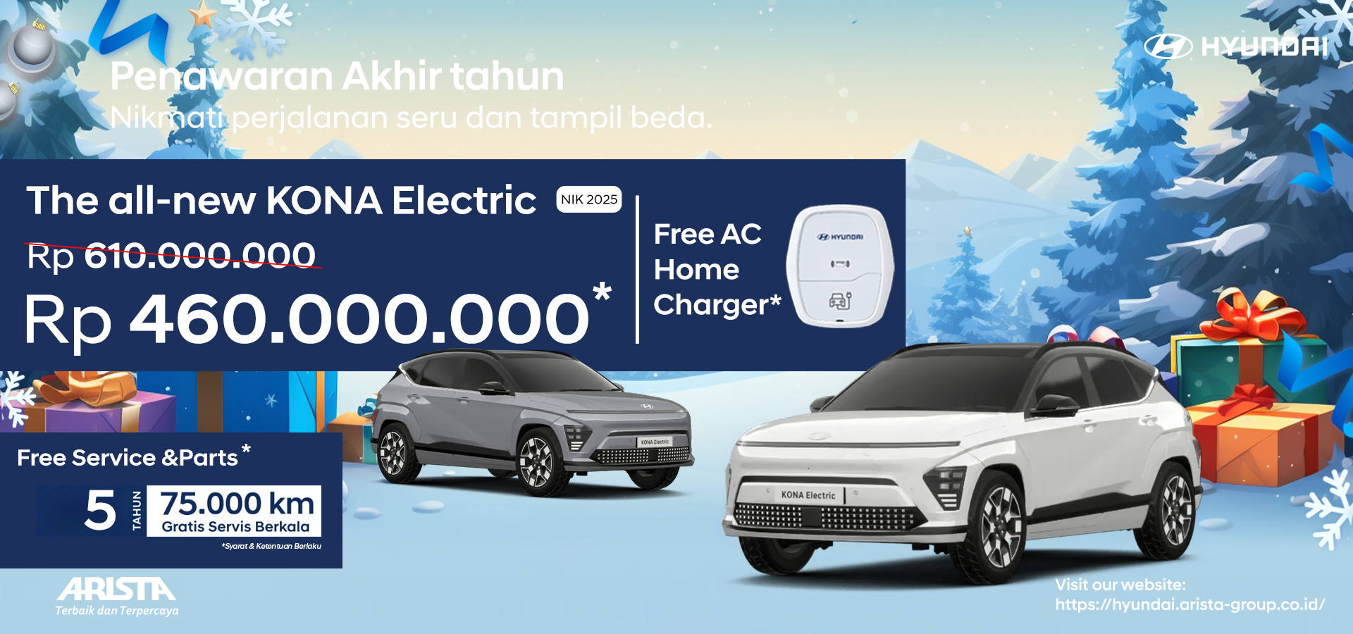 Iklan Hyundai Desember 2025 KONA EV Website