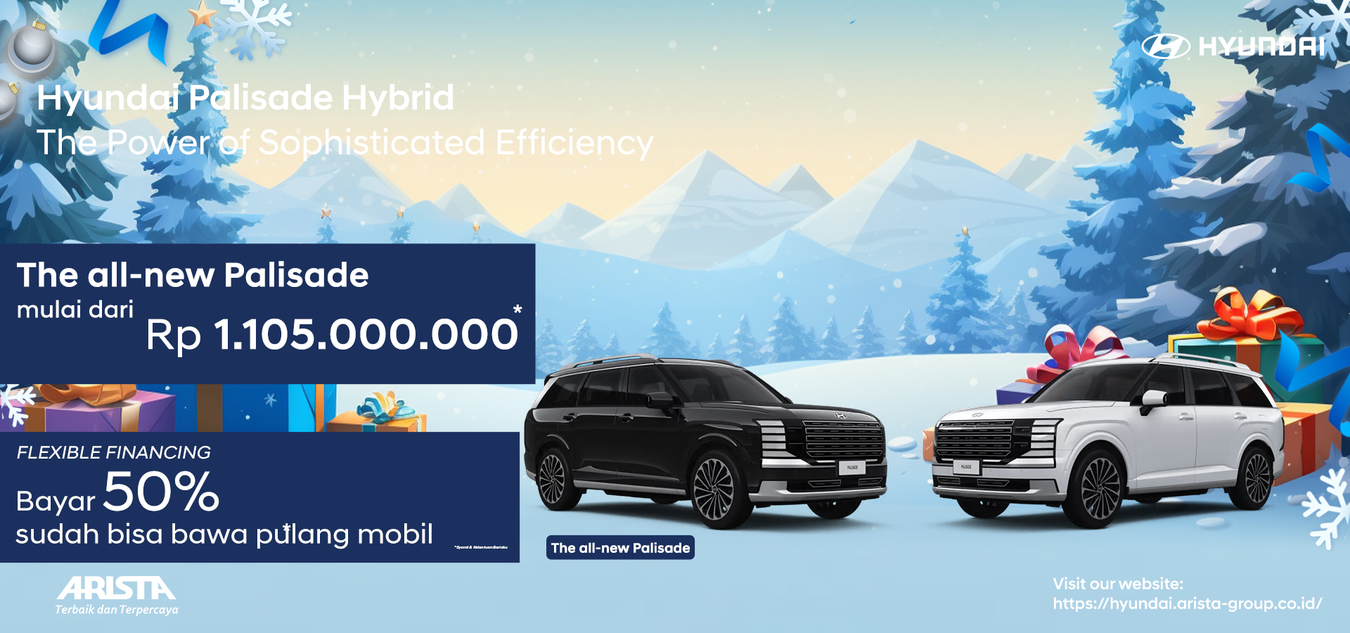 Iklan Hyundai Desember 2025 PALISADE HYBRID Website